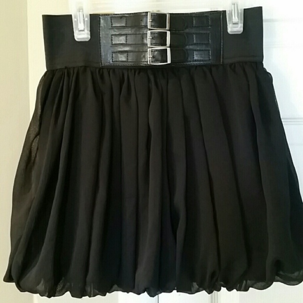 Black skirt, wide elastic waist